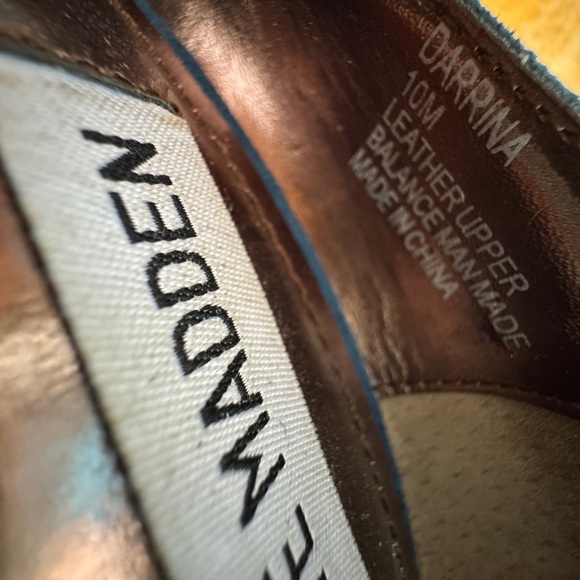 Steve Madden Teal Suede Heels - Picture 8 of 12